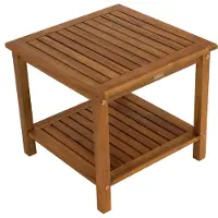 Degamo Beistelltisch Gartentisch Holztisch ST. VINCENT 50x50x45cm, Akazie Holz