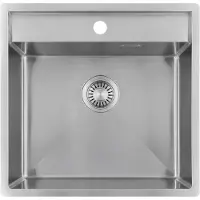 Pure.Sink Küchenspüle 51x50 cm Edelstahl Tapwing mit Hahnlochbank
