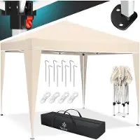 Markenlos Partyzelt 3x3m Faltpavillon wasserfest mit UV-Schutz