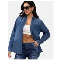 Cipo & Baxx Jeansbluse "Jeansbluse" 1 Stk. mit Brusttaschen, WH134