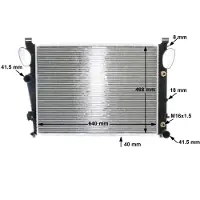 MAHLE ORIGINAL Kühler, Motorkühlung cr302000s für MERCEDES-BENZ
