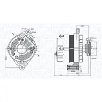 MAGNETI MARELLI Generator 063730375010 für RENAULT