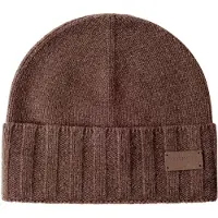 Hackett für Herren. HM0400107 Kaschmirmütze Braun (OSFA), Lässig, Cachemir
