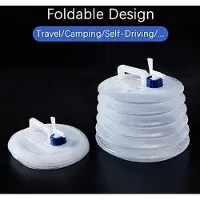 OEM Green Glow – Faltbarer Wasserbehälter für Camping und Outdoor-Aktivitäten – 10 l – BPA-frei – Tragbar mit Auslaufhahn