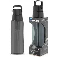 Dafi Solid Filterflasche 0,7 L Schwarz, Fitmania-Edition, Kohlefilter