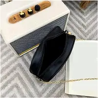 Markenlos Kleine Umhängetasche für Damen im gesteppten Design - Schultertasche mit Reißverschluss | Kompakte Handytasche für den Alltag und Abend