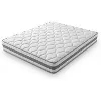 Youjia Mattress 160x200 H4 height 25cm with comfort foam, 7-zone pocket spring mattress ergonomic, adult spring mattress certified