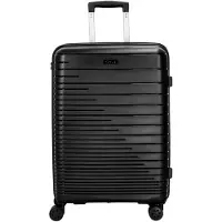 Markenlos Reise-Trolley Travel Line 4600 mit 4 Rollen, 65 cm, Schwarz