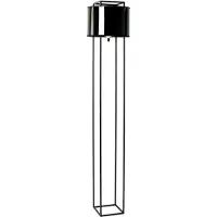 ANGEL CERDA SL Stehleuchte aus schwarzem und glänzend goldenem PVC und schwarzem Stahl 8092