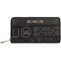 B Cavalli Damengeldbörse mit Reißverschluss und Blau mit Monogramm Blu UNICA 19x10x3 cm 1469-BLUE