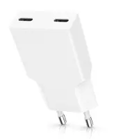 CSL USB-C-Ladegerät 30 W, 2-Port Netzteil mit Power Delivery 3.0, Quick Charge 3.0, PPS, Schnellladefunktion, für iPhone, iPad, MacBook Air, Samsung Galaxy, kompakt, weiß