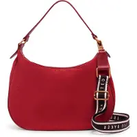 Ted Baker Leder Schultertasche Samiyra Webbing Suede Hobo Bag Dk - Red dunkelrot