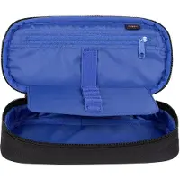 Eastpak Federmäppchen Schwarz Blau 5x22x9 cm Schreinetui mit Fächern