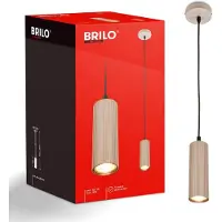 Briloner Hängeleuchte Ida, beige, 1-flammig, Ø 10 cm, GU10