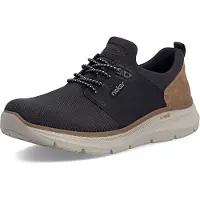 Rieker Herren Sneaker Schlupfschuh mit Gummizug und LightSole B1850, Größe:42 EU, Farbe:Schwarz
