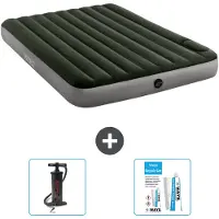 OEM Luftmatratze - 2 Personen - 152 x 203 x 25 cm - Grün - Pumpe und Reparaturset