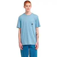 Element Sporttop "Icon Label Pocket", Herren, Gr. M, blau (faded denim), Obermaterial: 100% Baumwolle., Tops Sporttop