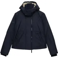 Superdry Outdoorjacke "HOODED ARCTIC WINDCHEATER", Damen, Gr. M, blau (schwarzest navy), Web, Obermaterial: 100% Polyester, unifarben, regular fit normal, Jacken Outdoorjacke, Kunstfaser, regular fit