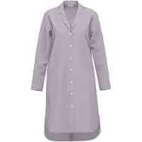 Seidensticker Nachthemd "Damen Nachthemd lang durchgeknöpft", Damen, Gr. 48, N-Gr, mauve shadow, Obermaterial: 100% Modal CMD., V-Ausschnitt, Gerade, Kleider Nachthemd