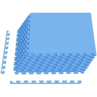 Syfax Pool Bodenschutzmatte 24 stk. Blau 8,64 m² EVA-Schaum
