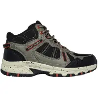 SKECHERS - "Hillcrest" Logo Wanderstiefel für Herren, Leder GT33794 (39 EU) (Natürlich/Schwarz)