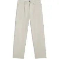 BOSS für Herren. 50568164 Chino-Hose aus Baumwolle mit Bundfalten und aufgesetzter Tasche beige (38/30), Lässig, Polyester