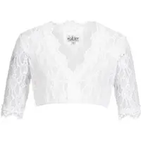 Nübler Dirndlbluse NÜBLER "Dirndlbluse 3/4 Arm Laura", Damen, Gr. 42, weiß, Obermaterial: 89% Polyacryl PAN recyc.. 11% Elasthan EL., Blusen Dirndlbluse