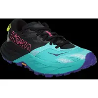 Hoka One One - Women's Speedgoat 7 - Trailrunningschuhe Gr 37 1/3 - Regular schwarz/ electric aqua