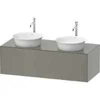 Duravit White Tulip, Waschtischunterbau wandhängend, Breite 1300 x Tiefe 550mm, mit 1x Auszug, mit