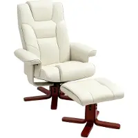 HOMCOM Relaxsessel mit Hocker, Fernsehsessel mit Liegefunktion, Wippfunktion