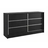 MargaretHadas24 Margaret Hadas24 Kommode SAMANTHA 120 cm, Wohnzimmerschrank, Sprossen, Wohnzimmer Möbel, Kommode mit Schiebetüren, Kommodenschrank, schwarz