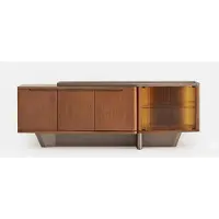 JVmoebel Sideboard Moderner Stil Braun Elegant Minimalistisch Hochwertig Edel