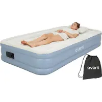 LTPRTZ Selbstaufblasende Luftmatratze in Twin-Size 191x99x33 cm für 1 Person, grau
