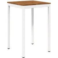 Syfax Gartenbar-Tisch Natürlich und Weiß 70 x 68,5 x 105 cm
