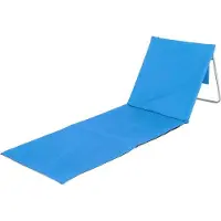 Happy Green GLÜCKLICHES GRÜN Unterlage Strand AUSTIN mit Stahl Konstruktion, 150 x 54 cm, blue