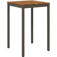 vidaXL Gartenbar-Tisch Natur und Kaffee 70 x 68,5 x 105 cm