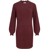 Vila Vinikolina Langärmeliges Strickkleid