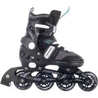 Tempish Rollschuhe - Dasty 2 - Verstellbar - Schwarz/Grau - - 33/36 - Rollschuhe