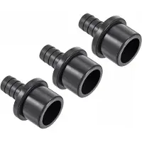 OEM PVC-Schlauchverbinder 16mm x 32mm schwarz für Gartenschlauch