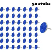 OEM Reflektierende Markierpinsel - 50 Stück - 1 cm Durchmesser - Reflektierende Routenmarkierungen - Reflektierende Wanderspuren - Für Jagen, Wandern, Camping und Baumhäuser - Blau