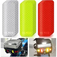 OEM Reflektierende Sicherheitsstreifen - 36 Stück - hohe Sichtbarkeit - wasserdicht - für Auto, Motorrad, Fahrrad, Anhänger, Helm