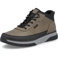 Rieker Schnürboots , Herren, Gr. 44, Synthetik Textil, braun (beige), Lederimitat, Schuhe Schnürboots, Outdoorboots, Sneakerboots mit wasserabweisender TEX-Membran