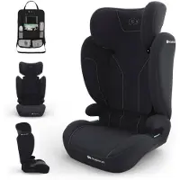 Kinderkraft I-SPARK 2 PLUS i-Size Autokindersitz 100–150 cm 2-in-1 Sitzerhöhung Schwarz, mit Auto-Organizer