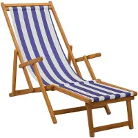 vidaXL Klappbare Sonnenliege 2 pcs 3 Position Massives Eukalyptus Holz