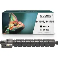 Evoke Toner-Kompatibilkartusche für den Ricoh-Drucker MPC-5502, 4502, 841683, 841755, Schwarz, 31.000 Seiten, kompatibel mit MP C5502 und MP C4502