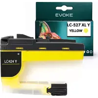 Evoke -Kompatible Patrone für den Epson-Drucker LC527 XL LC-527, gelb, 25 ml, kompatibel mit MFC-J4350DW und MFC-J4550DW