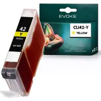 Evoke -Patronen, kompatibel mit dem Canon-Drucker CLI42 CLI-42 6387B001, gelb, 14 ml, kompatibel mit Pixma Pro 100 und Pro 100 S