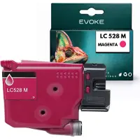 Evoke -Patronen, kompatibel mit dem Brother-Drucker LC528 LC-528M, Magenta, 53 ml, kompatibel mit den Modellen MFC-J6560DW, J6760DW, J6960DW, J6975DW und J6977DW