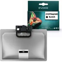 Evoke -Tinte, kompatibel mit dem Epson-Drucker T9661 C13T966140, schwarz, 795 ml, 40.000 Seiten, kompatibel mit WorkForce Pro WF-M5299DW und WF-M5799DWF