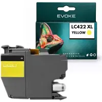 Evoke -Kompatible Patrone für den Brother-Drucker LC-422 XL LC422XLY, gelb, 18 ml, kompatibel mit MFC-J5340DW und MFC-J5740DW